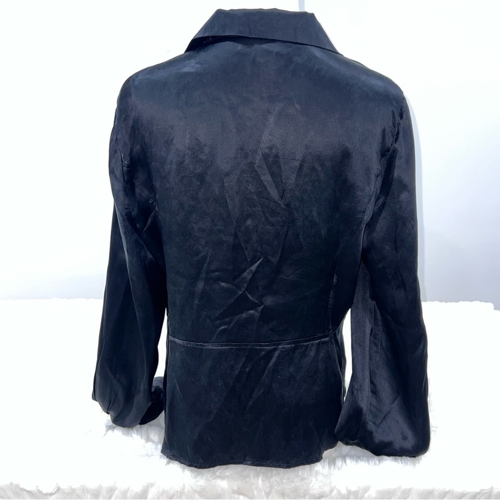 Jones New York Black Silk Blouse - Picture 3 of 5